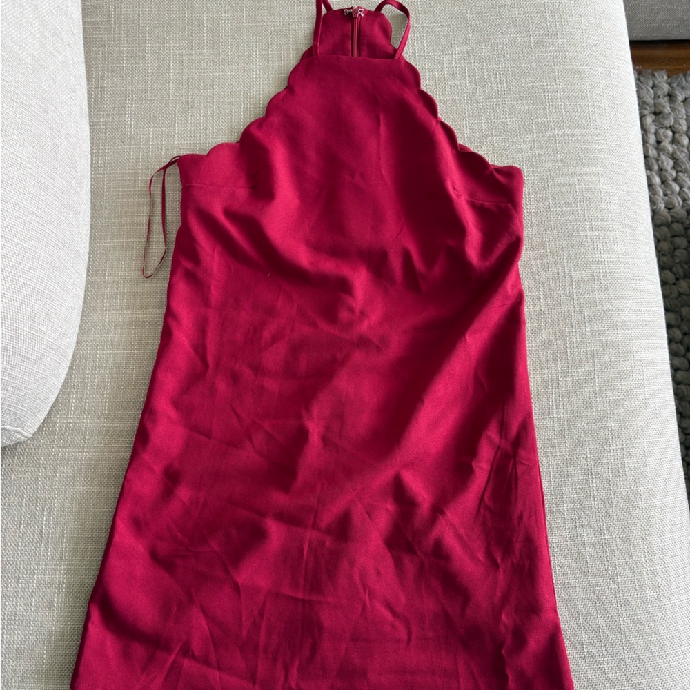 Lulu's Pink Halter Slip Dress for Cocktail